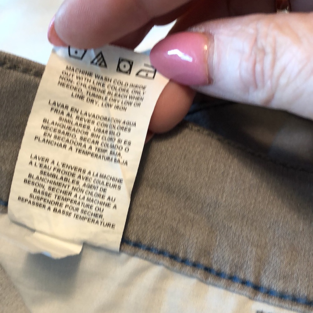 Capris gray grey Lee easy fit size 12 - Picture 4 of 8